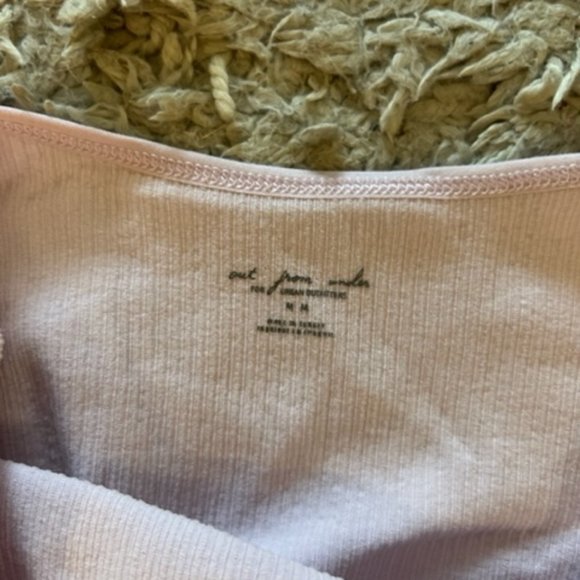 Urban Outfitters Out From Under pink halter crop top - Size M - Picture 4 of 5